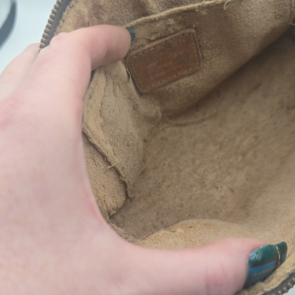 Louis Vuitton Brown Signiture Mono Small Cosmetic Pouch (FAIR/POOR)(COA)REHAB✨️ - Picture 11 of 13